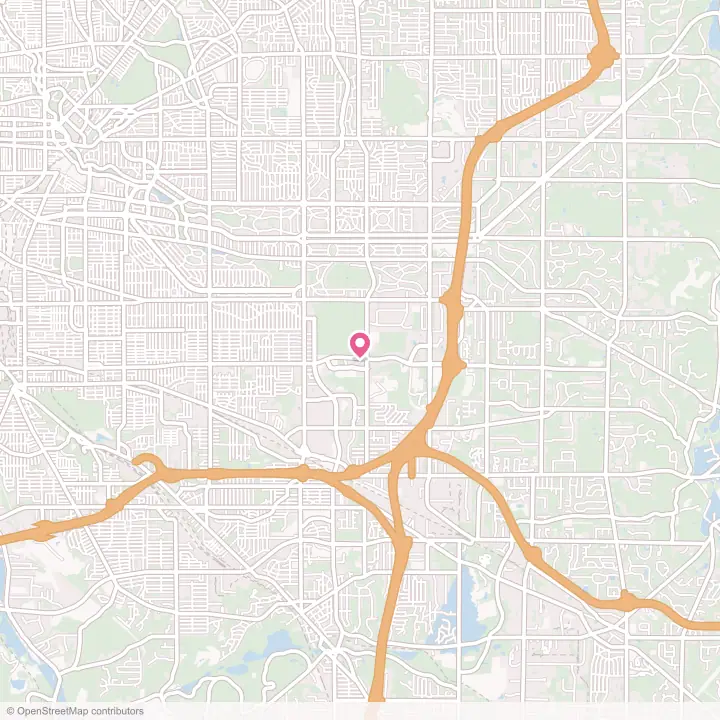 Map of the flower delivery area in Highland Hills, Ohio