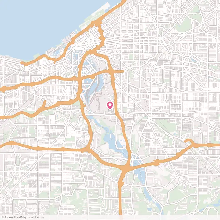 Map of the flower delivery area in Newburgh Heights, Ohio