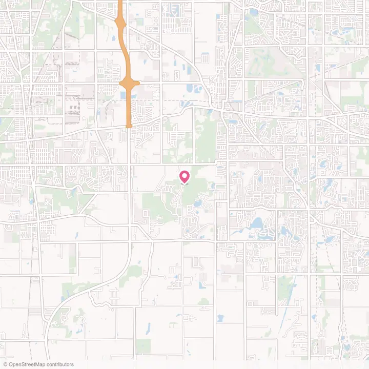 Map of the flower delivery area in Plum Valley, Illinois