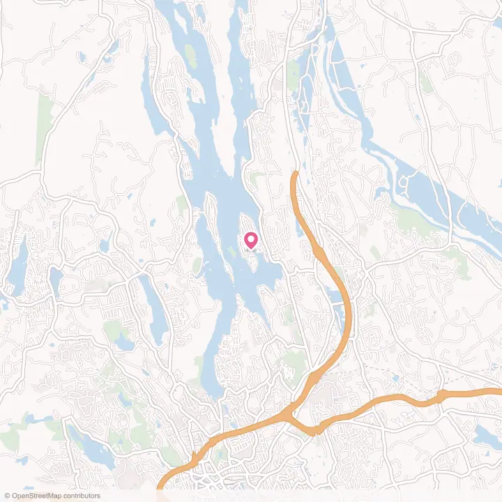 Map of the flower delivery area in Candlewood Orchards, Connecticut