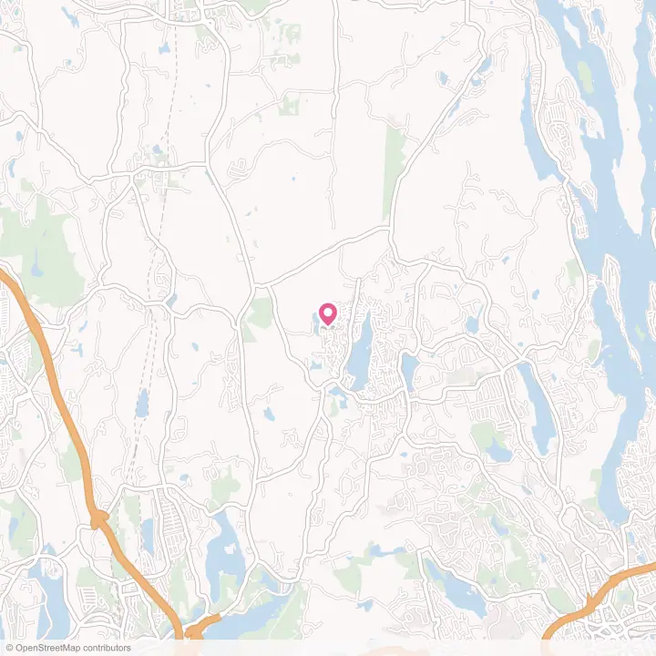 Map of the flower delivery area in Putnam Lake, New York