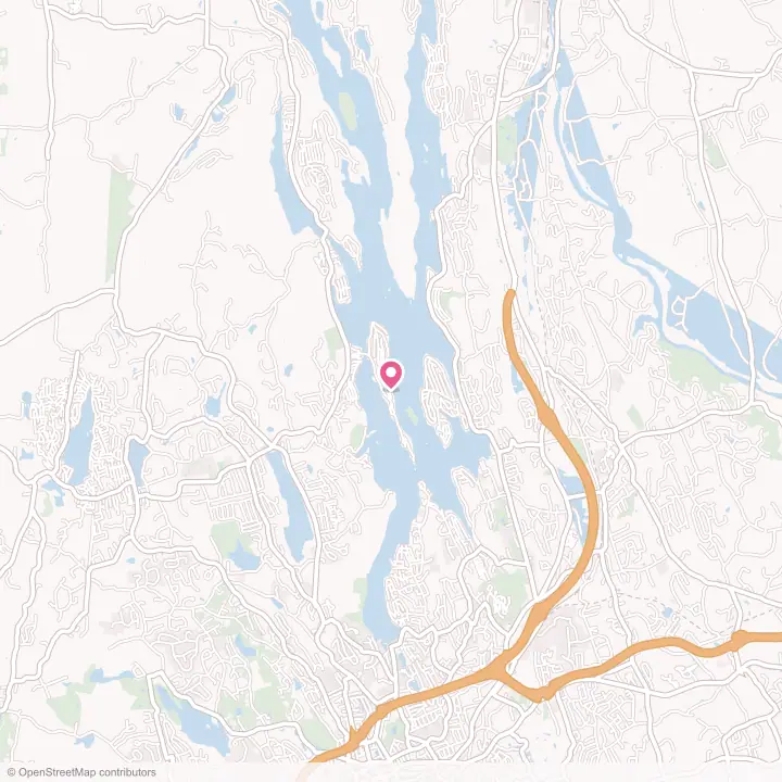 Map of the flower delivery area in Candlewood Isle, Connecticut