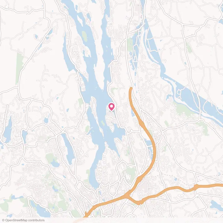 Map of the flower delivery area in Candlewood Shores, Connecticut
