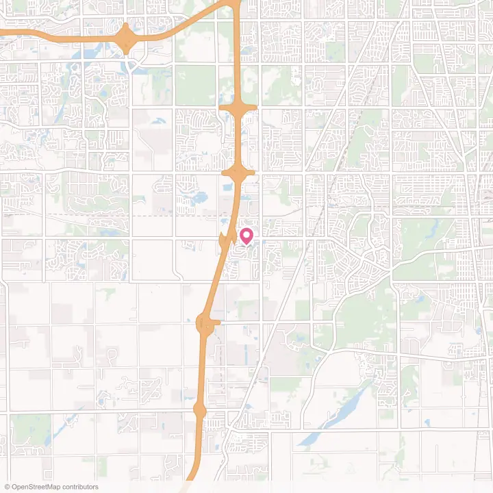 Map of the flower delivery area in Richton Park, Illinois