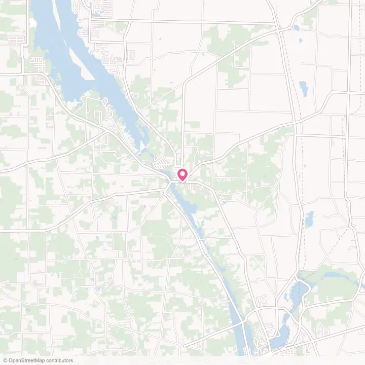 Map of the flower delivery area in Jamestown, Pennsylvania