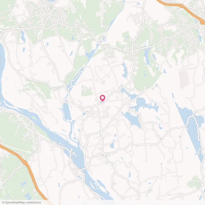 Map of the flower delivery area in Moodus, Connecticut