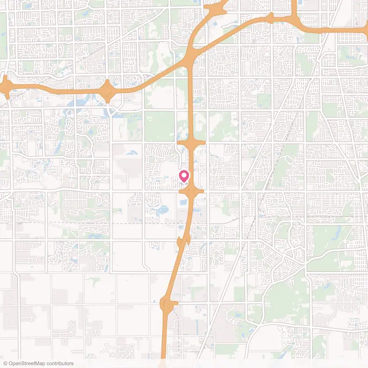 Map of the flower delivery area in Matteson, Illinois