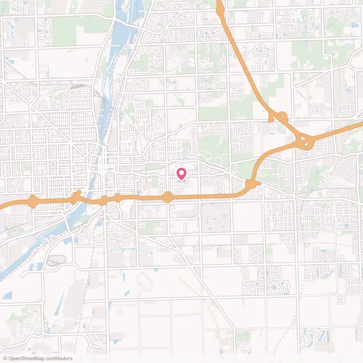 Map of the flower delivery area in Ingalls Park, Illinois