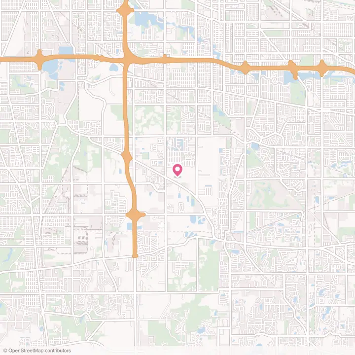 Map of the flower delivery area in Lynwood, Illinois