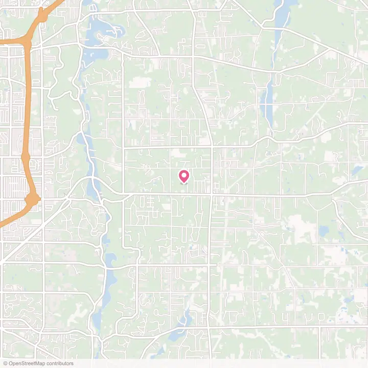 Map of the flower delivery area in Chesterland, Ohio