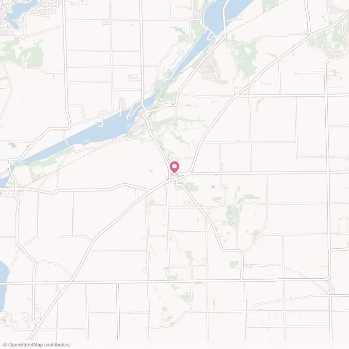 Map of the flower delivery area in Newark, Illinois