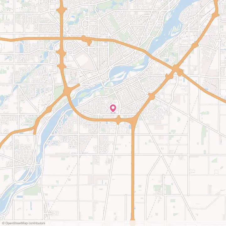 Map of the flower delivery area in Perrysburg, Ohio