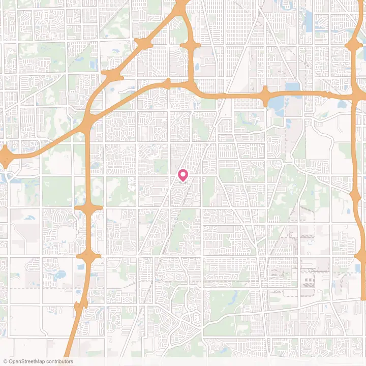 Map of the flower delivery area in Flossmoor, Illinois