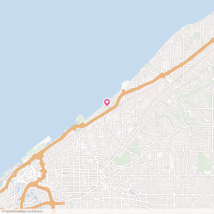 Map of the flower delivery area in Bratenahl, Ohio