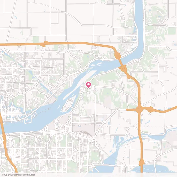 Map of the flower delivery area in Hampton, Illinois
