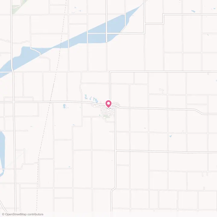 Map of the flower delivery area in Walnut, Illinois