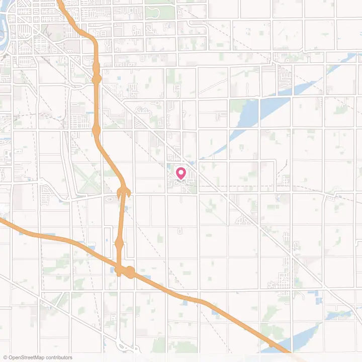 Map of the flower delivery area in Millbury, Ohio