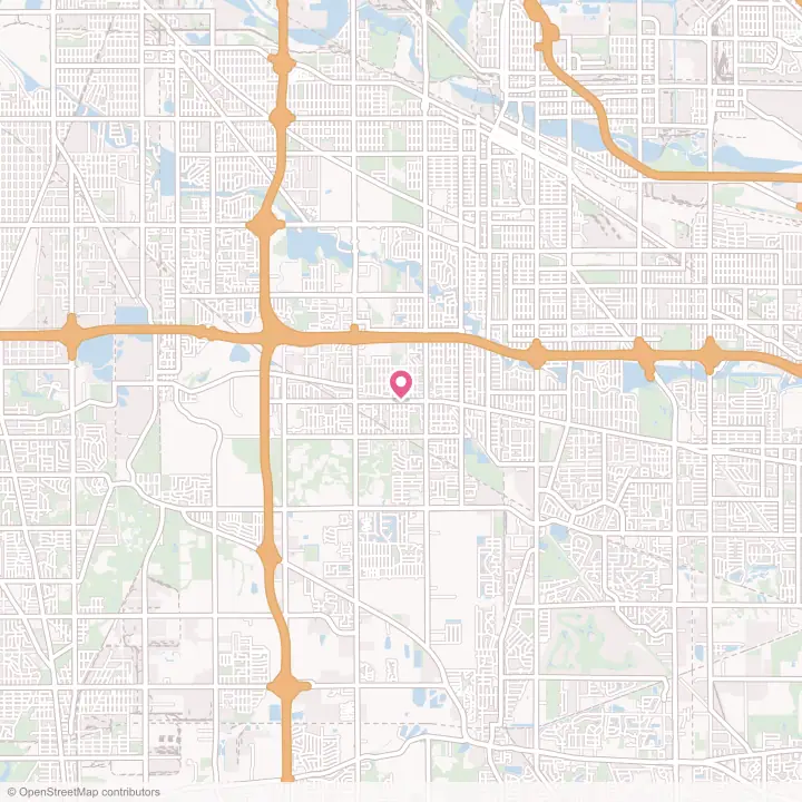 Map of the flower delivery area in Lansing, Illinois