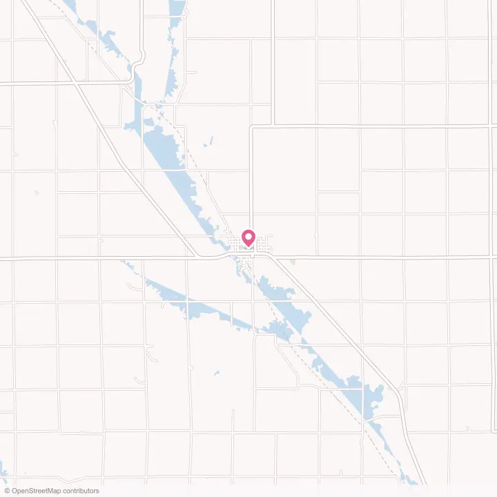 Map of the flower delivery area in St. Edward, Nebraska