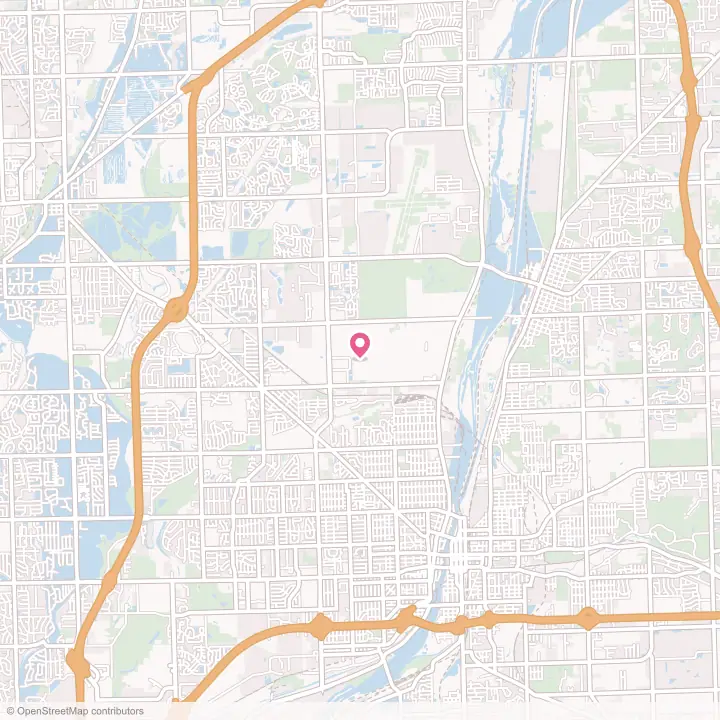 Map of the flower delivery area in Crest Hill, Illinois