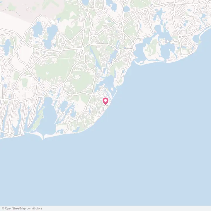Map of the flower delivery area in Popponesset, Massachusetts