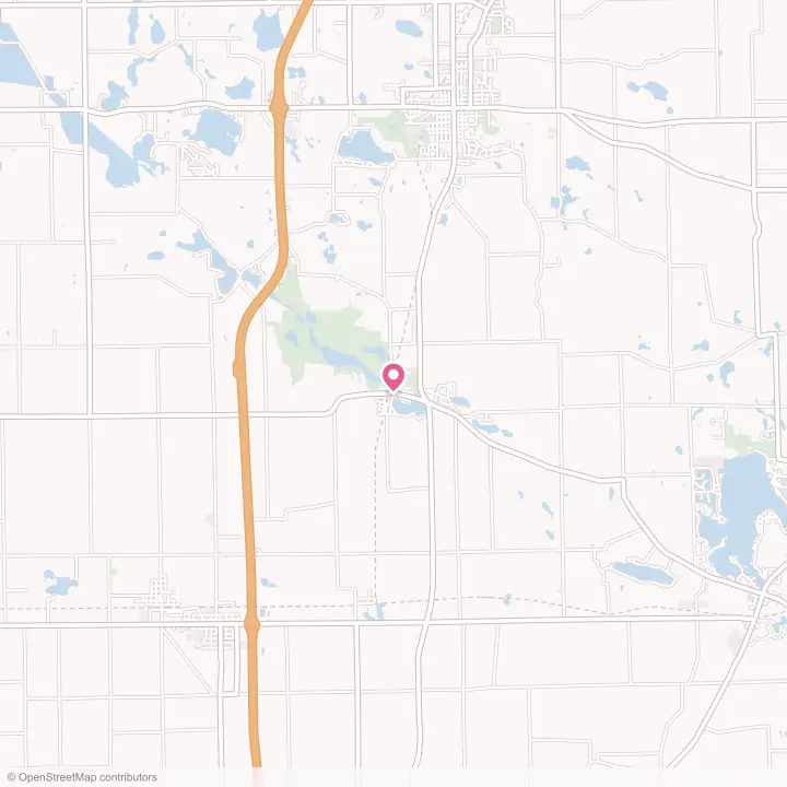 Map of the flower delivery area in Pleasant Lake, Indiana