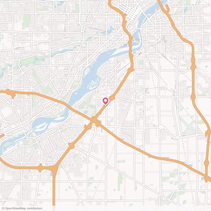 Map of the flower delivery area in Rossford, Ohio