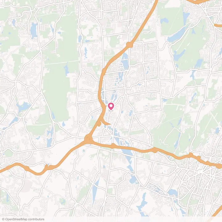 Map of the flower delivery area in Plantsville, Connecticut