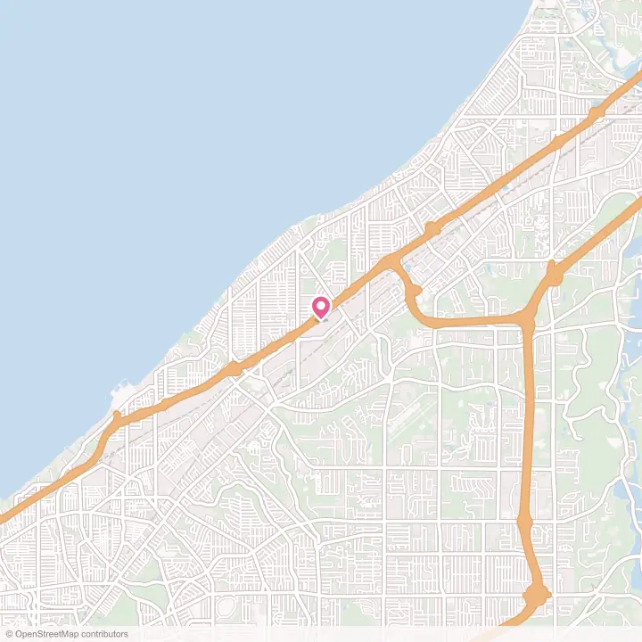 Map of the flower delivery area in Euclid, Ohio