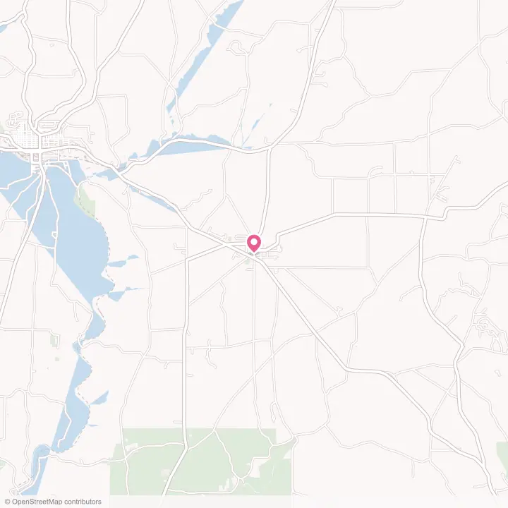 Map of the flower delivery area in Pleasantville, Pennsylvania