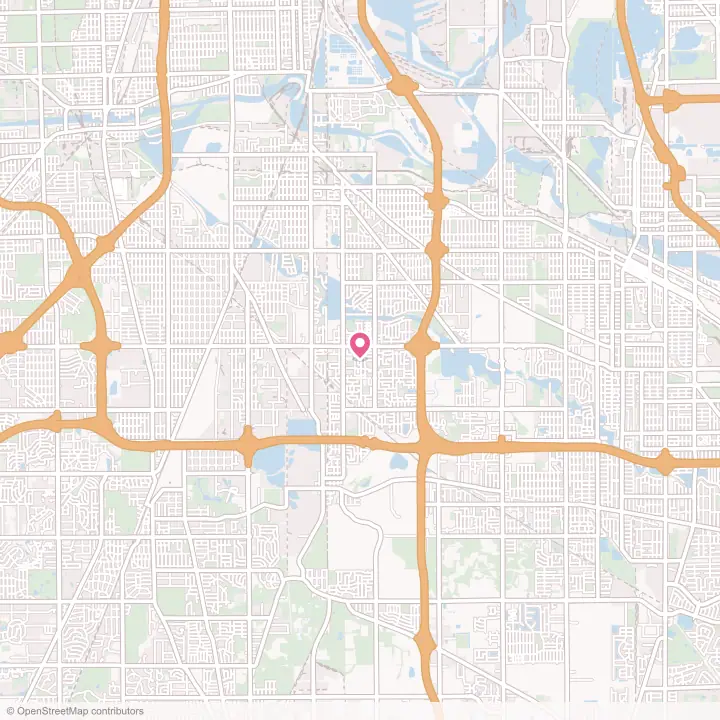 Map of the flower delivery area in South Holland, Illinois