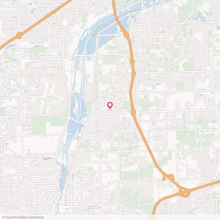 Map of the flower delivery area in Bonnie Brae, Illinois