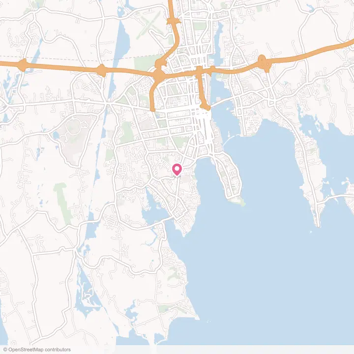 Map of the flower delivery area in Bliss Corner, Massachusetts