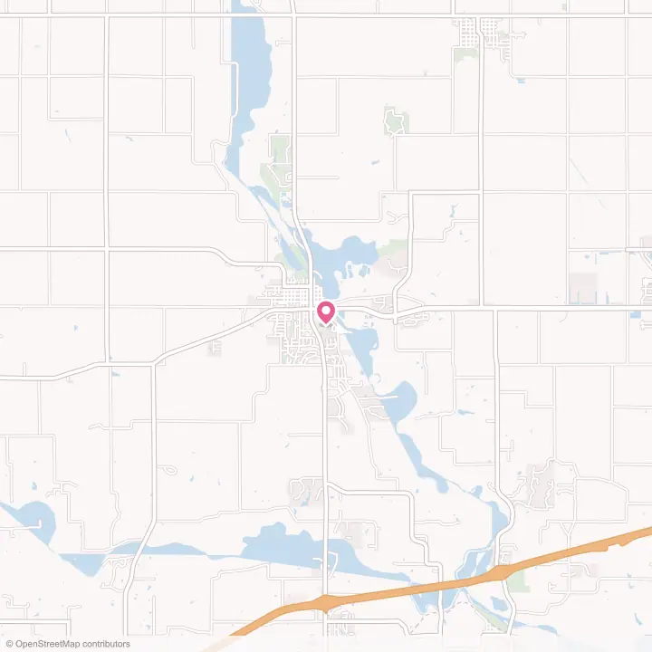 Map of the flower delivery area in Adel, Iowa