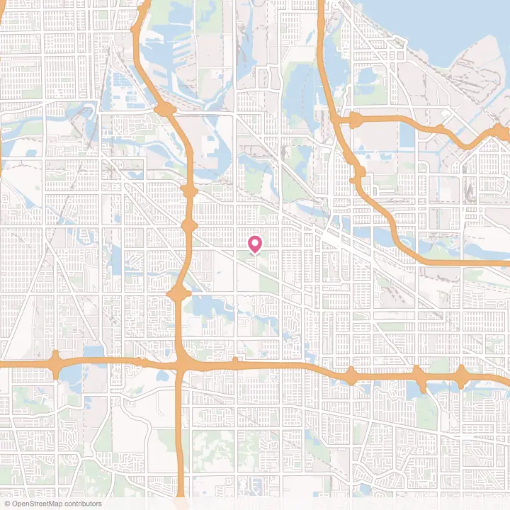 Map of the flower delivery area in Calumet City, Illinois