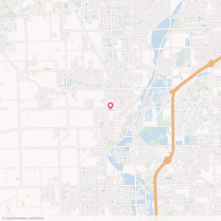 Map of the flower delivery area in Plainfield, Illinois