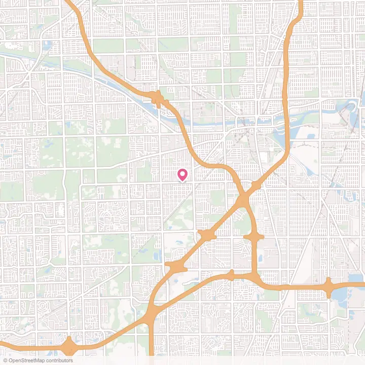 Map of the flower delivery area in Midlothian, Illinois
