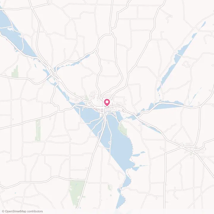 Map of the flower delivery area in Titusville, Pennsylvania