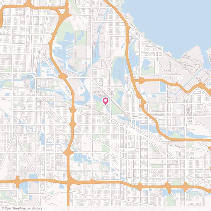 Map of the flower delivery area in Burnham, Illinois