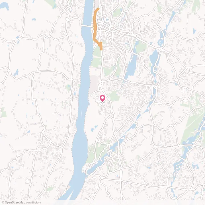 Map of the flower delivery area in Crown Heights, New York