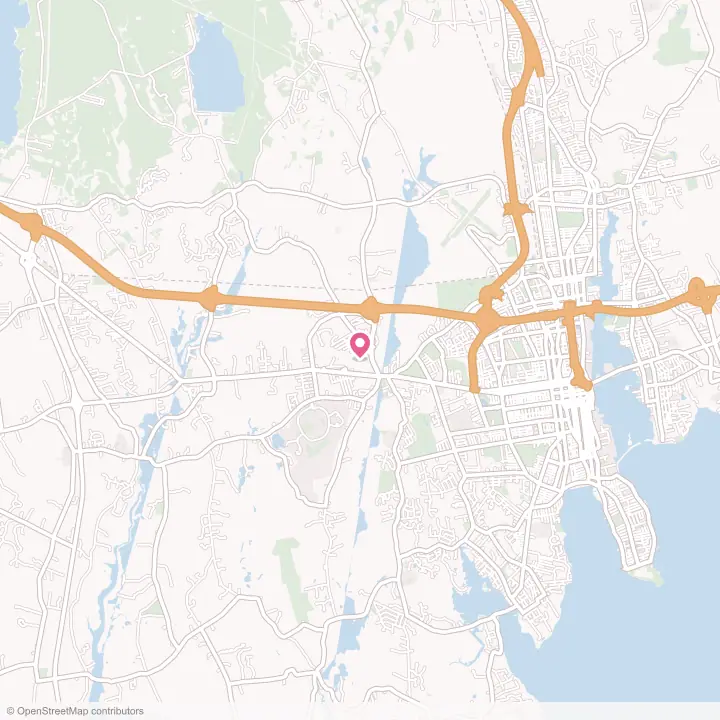 Map of the flower delivery area in Smith Mills, Massachusetts