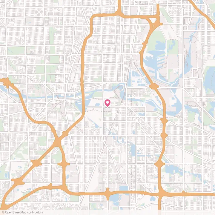 Map of the flower delivery area in Riverdale, Illinois