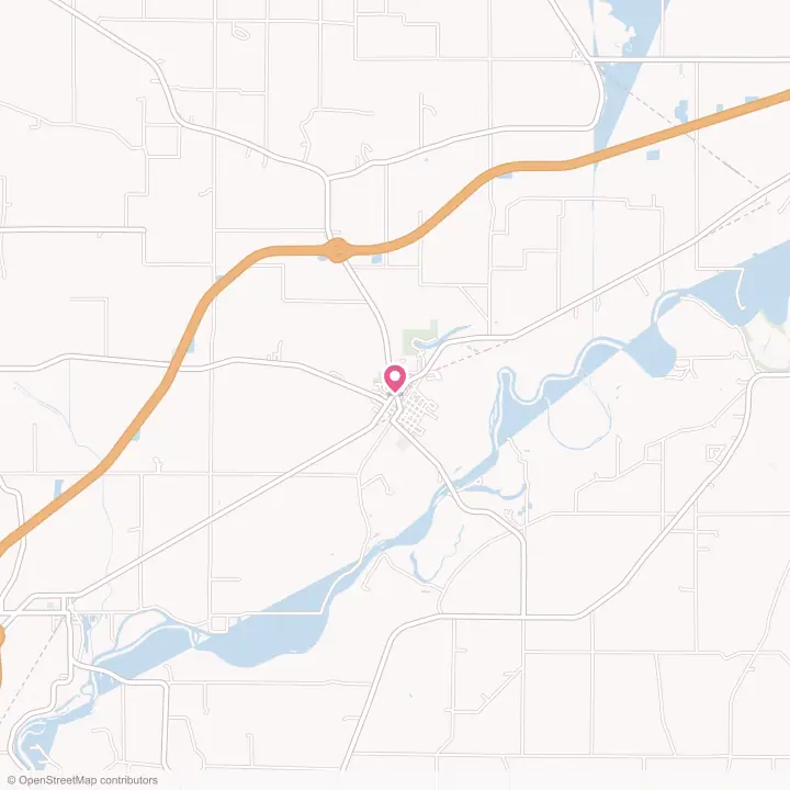 Map of the flower delivery area in Erie, Illinois