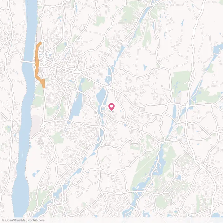 Map of the flower delivery area in Titusville, New York