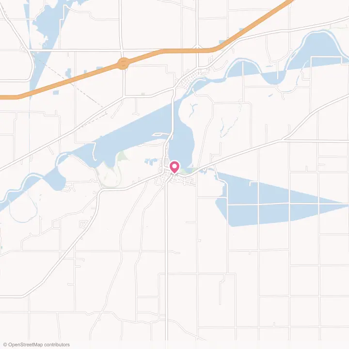 Map of the flower delivery area in Prophetstown, Illinois