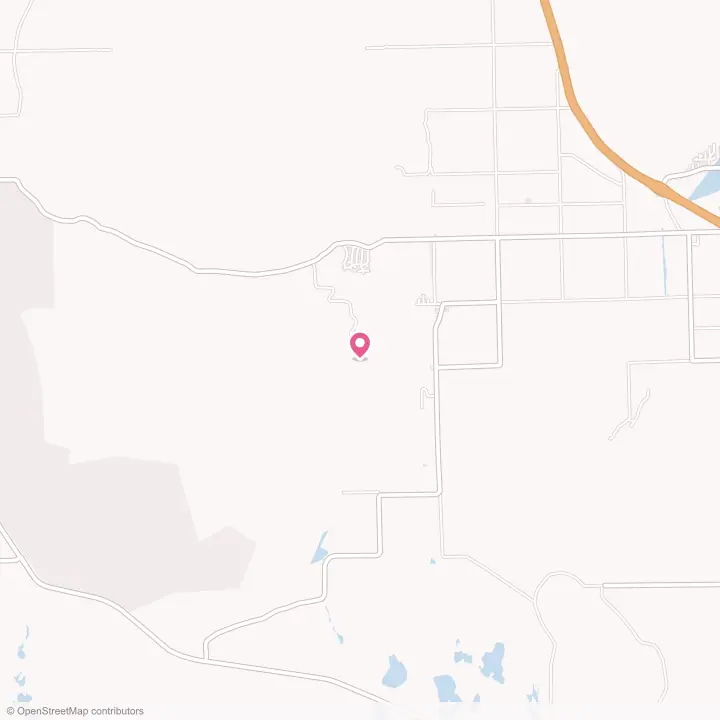 Map of the flower delivery area in Thatcher, Utah