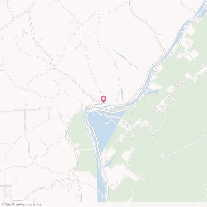 Map of the flower delivery area in Tidioute, Pennsylvania