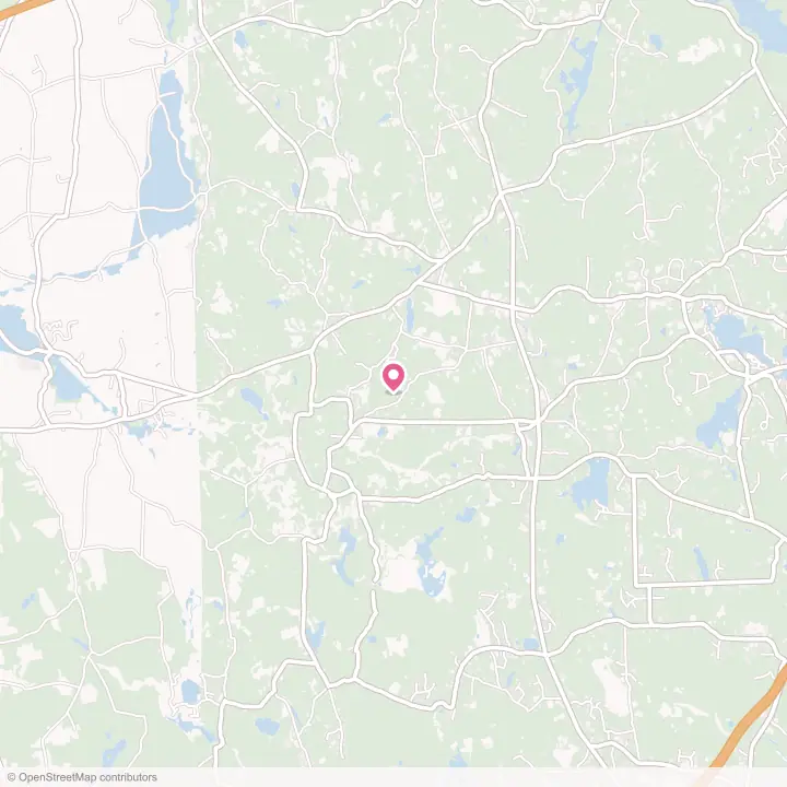 Map of the flower delivery area in Greene, Rhode Island