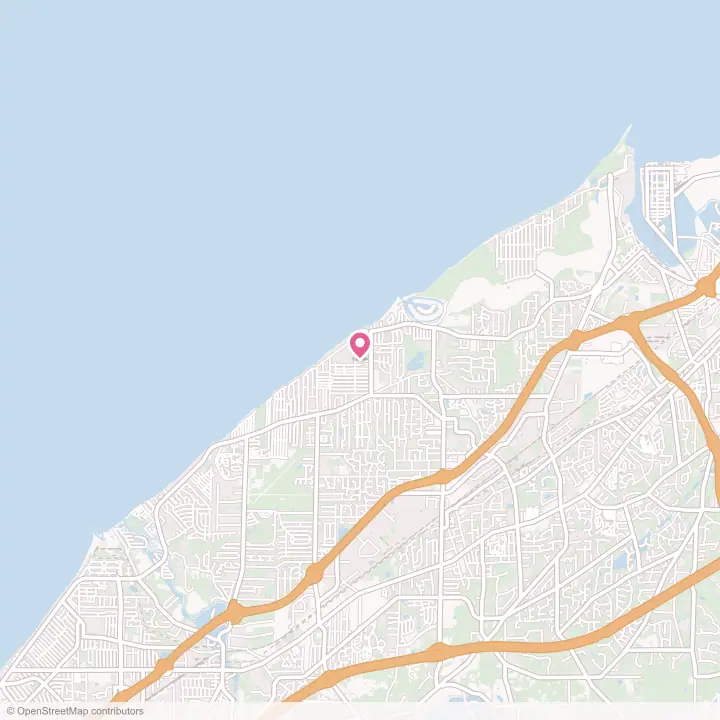 Map of the flower delivery area in Mentor-on-the-Lake, Ohio