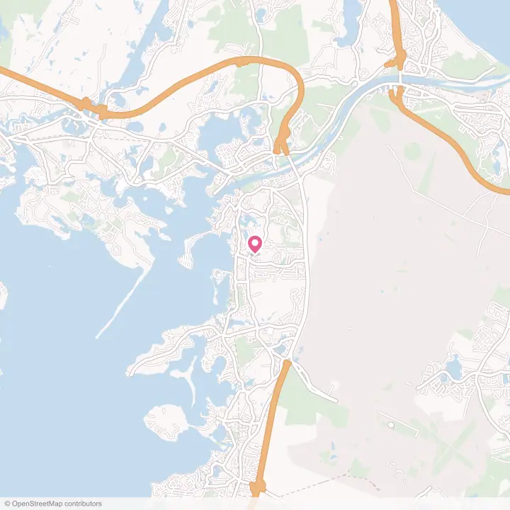 Map of the flower delivery area in Monument Beach, Massachusetts